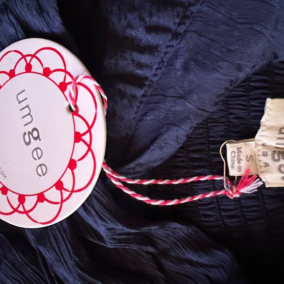 BNWT Umgee Jacquard Print Sleeveless Halter Neck Tie Back Dress. Size small - Picture 5 of 6